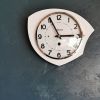 Horloge formica vintage pendule murale silencieuse Reglex