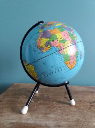 Globe terrestre, mappemonde Taride, années 50-60