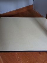 Desserte table formica et bois à roulettes