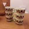 Lot de 6 tasses expresso vintage