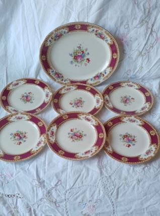 Service à dessert en faïence fine anglaise Wedgewood