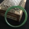 Bracelet jonc verre vert jade