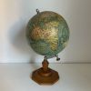 Globe vintage 1930 terrestre  Forest bois Girard Barrère - 4