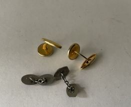 Lot 2 paires de boutons de manchettes 
