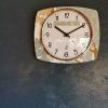 Horloge formica vintage pendule murale silencieuse Jaz vert