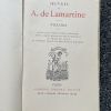 Livre ancien des œuvres de Lamartine de 1823