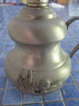 lampe à pétrole en étain