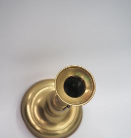 Bougeoirs doré en laiton