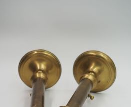 2 bougeroirs doré en laiton