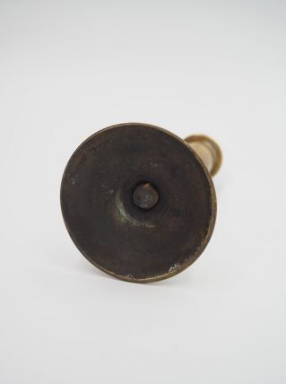 Bougeoirs torsadé doré en laiton