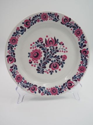 Assiettes de collection motif à fleurs