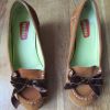mocassins compensés daim clarks 39