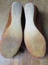 mocassins compensés daim clarks 39