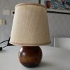 Lampe boule en bois 