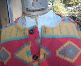 PULL MIXTE POLAIRE VINTAGE ANNEE 60-70 tbe t 40-42 