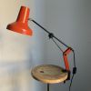 Lampe vintage 1970 bureau architecte RDA (DDR - GDR) rouge -