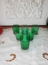 Ensemble de 6 verres à vin vert Suède LUMINARC