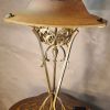 lampe art nouveau bronze ciselée ancienne pied style majorel