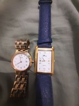2 montres anciennes marque seikho et lotus non tester