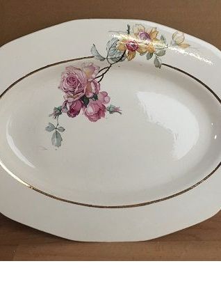 Plat de Service Ovale Vintage St-Amand