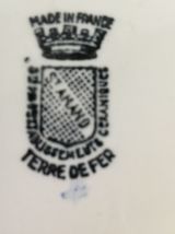 Plat de Service Ovale Vintage St-Amand