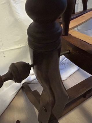 Berceau ancien + voile en plumetis d'origine