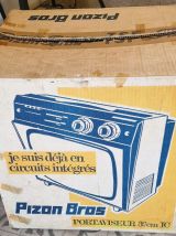 TV PORTABLE 1960 - 32cm PORTAVISEUR - PIZON BROS