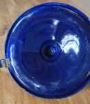 bougeoir tôle émaillée bleue