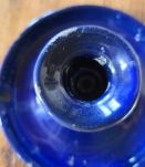bougeoir tôle émaillée bleue