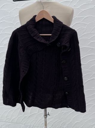 Pull type poncho vintage