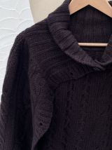 Pull type poncho vintage