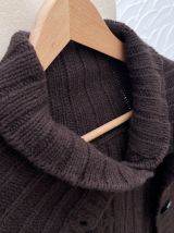 Pull type poncho vintage