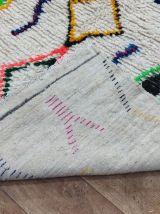 Tapis Berbère Fait Main Multicolore En Laine