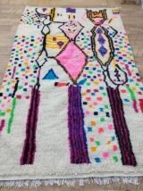 Tapis Berbère Fait Main Multicolore En Laine
