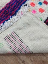 Tapis Berbère Fait Main Multicolore En Laine
