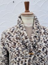 Cardigan en laine fait main