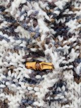 Cardigan en laine fait main
