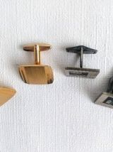 2 paires de boutons de manchette rétro, vintage. 