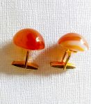 Boutons de manchette rétro, vintage, pierres véritables. 