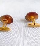Boutons de manchette rétro, vintage, pierres véritables. 