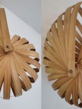 Lustre nautilus en bambou