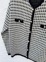 Gilet pied de poule Novita Vintage