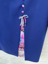 Robe longue bleu vintage
