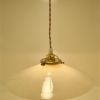 Suspension en opaline blanche