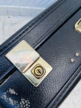 Valise en carton noir vintage