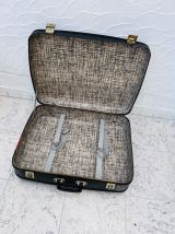 Valise en carton noir vintage