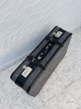 Valise en carton gris chiné