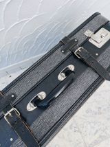 Valise en carton gris chiné