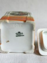 Petite boîte à café vintage - Boîte porcelaine romantique
