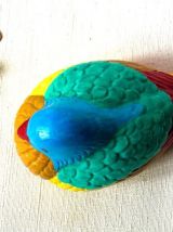 Canard mandarin multicolore artisanat - Pièce unique 